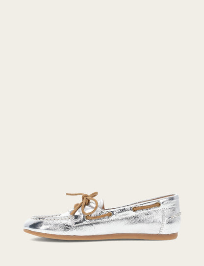 Women's Silver Naya Boat Shoes Frye Outlet