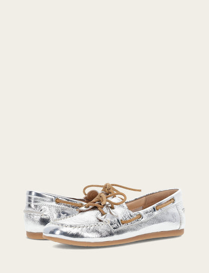 Women's Silver Naya Boat Shoes Frye Outlet