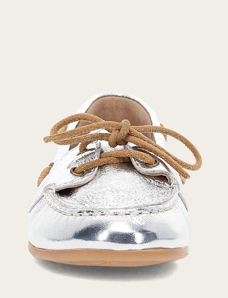 Women's Silver Naya Boat Shoes Frye Outlet
