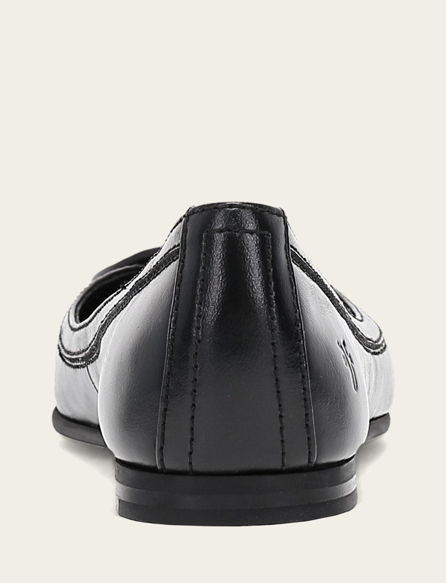 Women's Black Carson Logo Ballet Flats Frye us