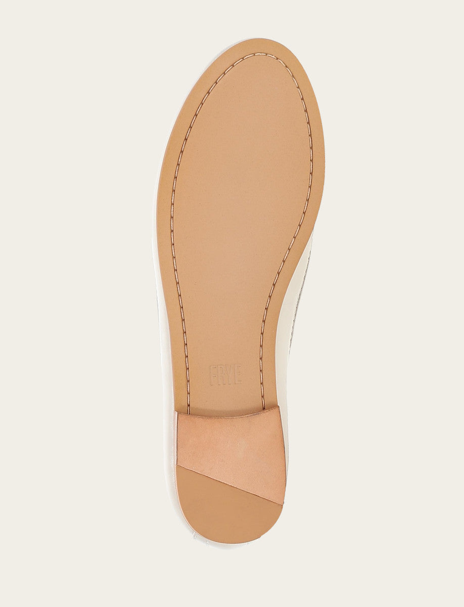 Women's Ivory Carson Logo Ballet Flats Frye USA