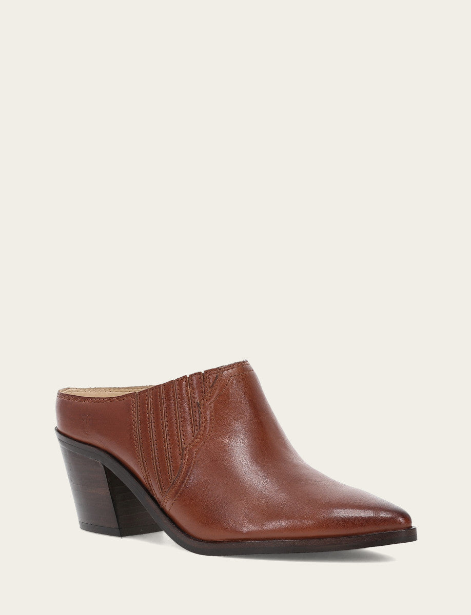 Women's Cinnamon Sara Western Mules Frye USA