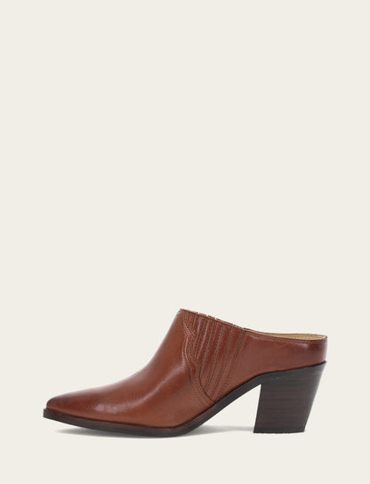 Women's Cinnamon Sara Western Mules Frye USA