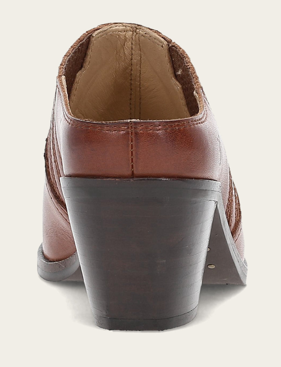 Women's Cinnamon Sara Western Mules Frye USA