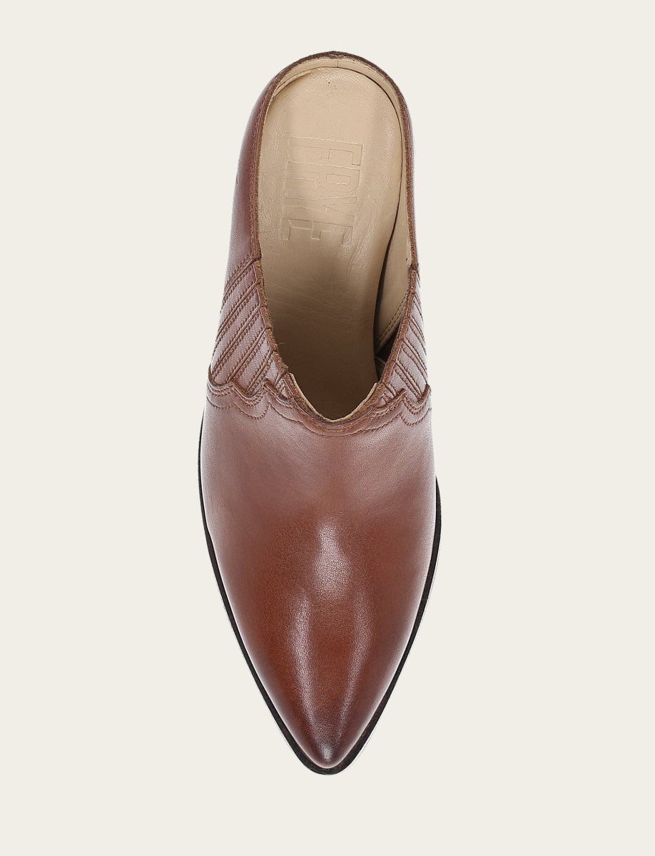 Women's Cinnamon Sara Western Mules Frye USA
