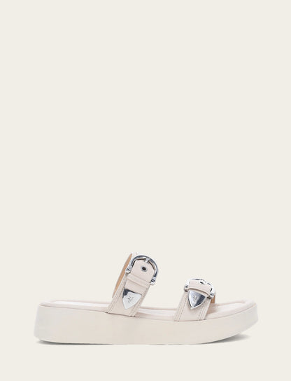 Women's Ivory Maya Buckle Sandals Frye For Sale