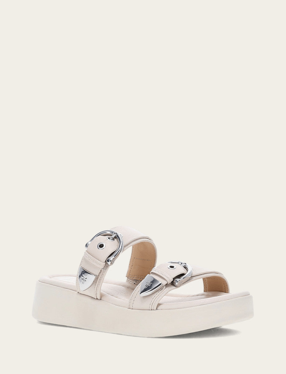 Women's Ivory Maya Buckle Sandals Frye For Sale