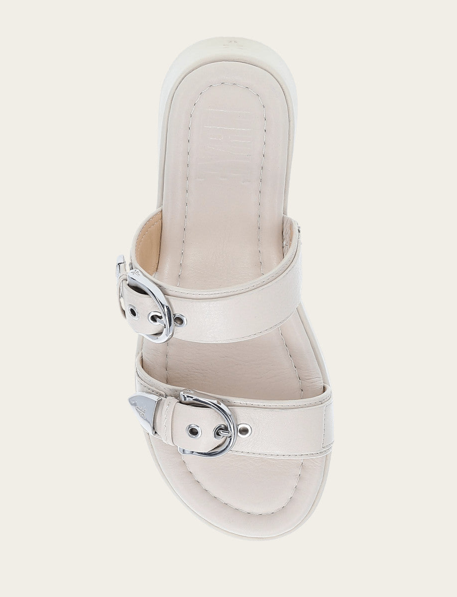 Women's Ivory Maya Buckle Sandals Frye For Sale