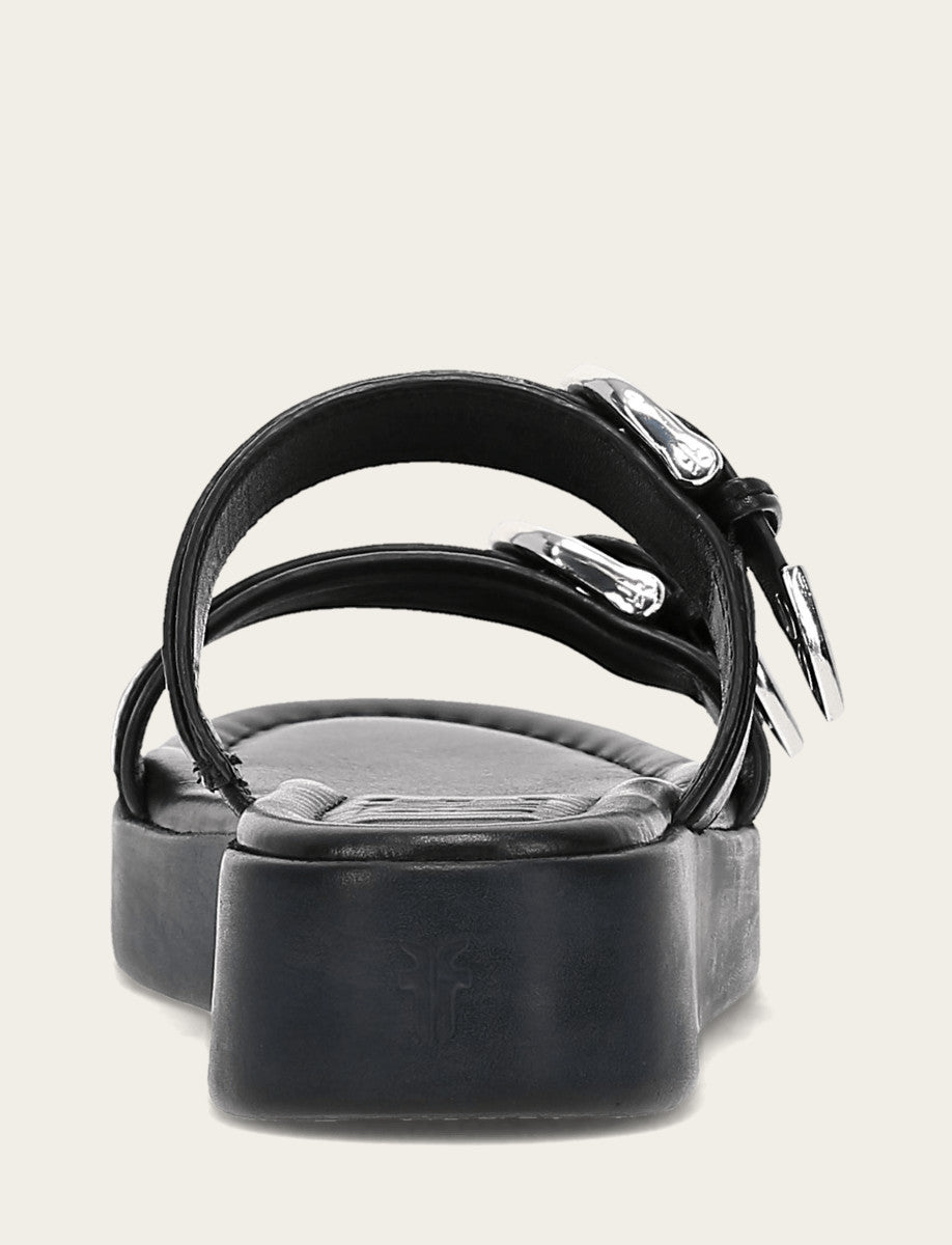 Women's Black Maya Buckle Sandals Frye Outlet