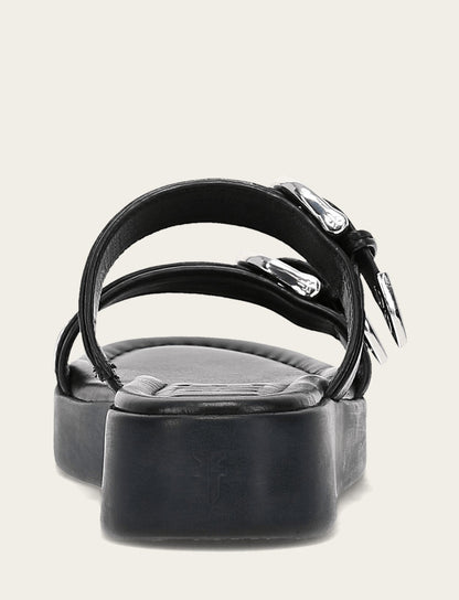 Women's Black Maya Buckle Sandals Frye Outlet
