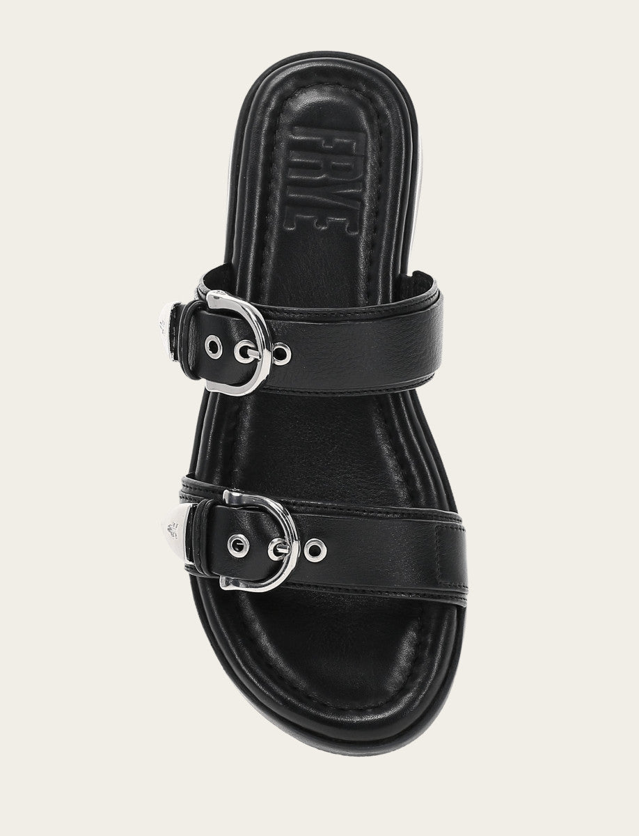 Women's Black Maya Buckle Sandals Frye Outlet