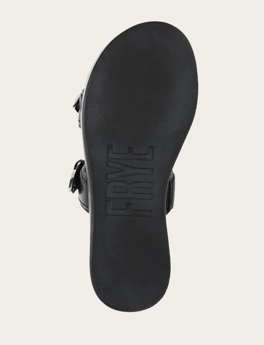 Women's Black Maya Buckle Sandals Frye Outlet