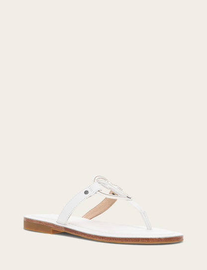 Women's White Taylor Logo Sandals Frye USA
