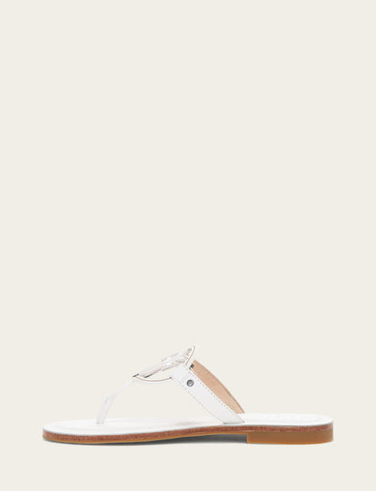 Women's White Taylor Logo Sandals Frye USA