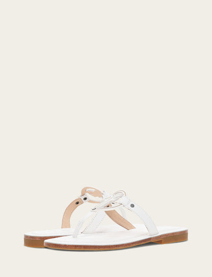 Women's White Taylor Logo Sandals Frye USA