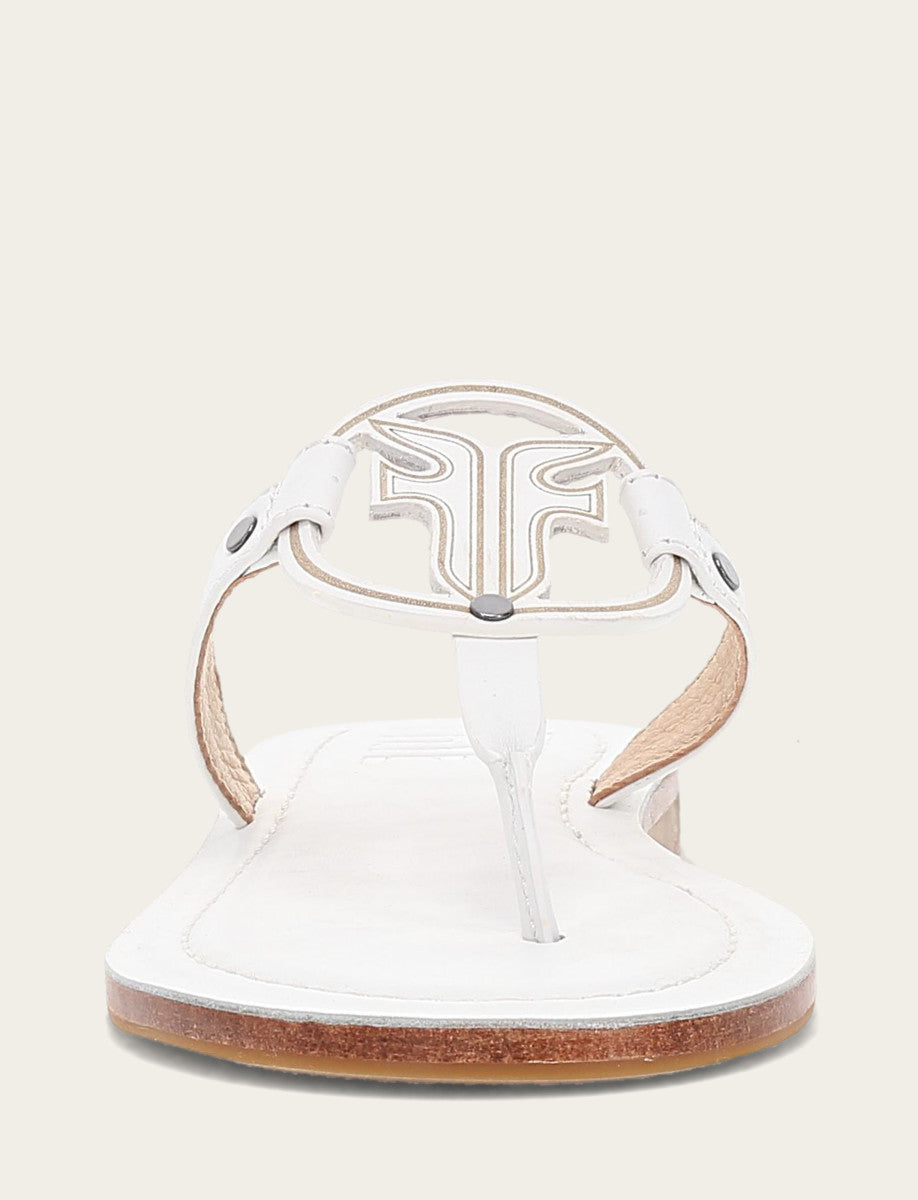 Women's White Taylor Logo Sandals Frye USA