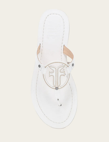Women's White Taylor Logo Sandals Frye USA