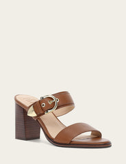 Women's Dark Latte Stella Buckle Slide Sandals Frye Online