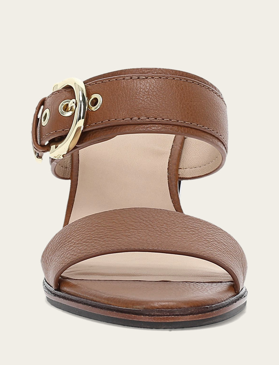 Women's Dark Latte Stella Buckle Slide Sandals Frye Online