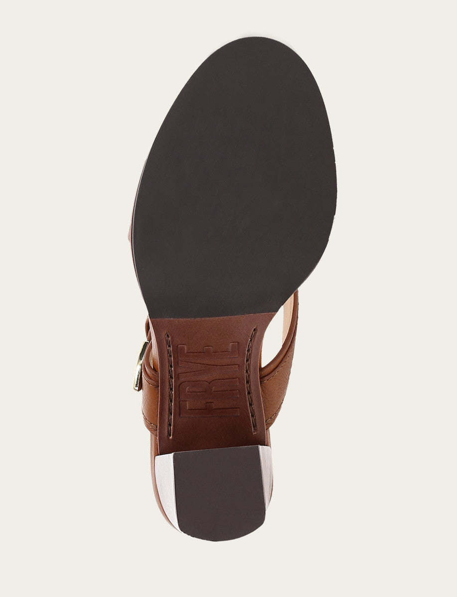 Women's Dark Latte Stella Buckle Slide Sandals Frye Online