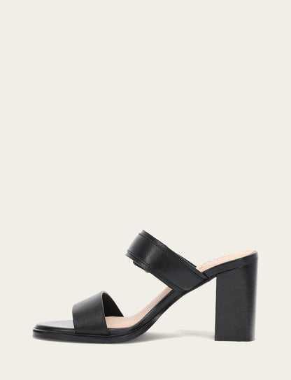 Women's Black Stella Buckle Slide Sandals Frye Discount