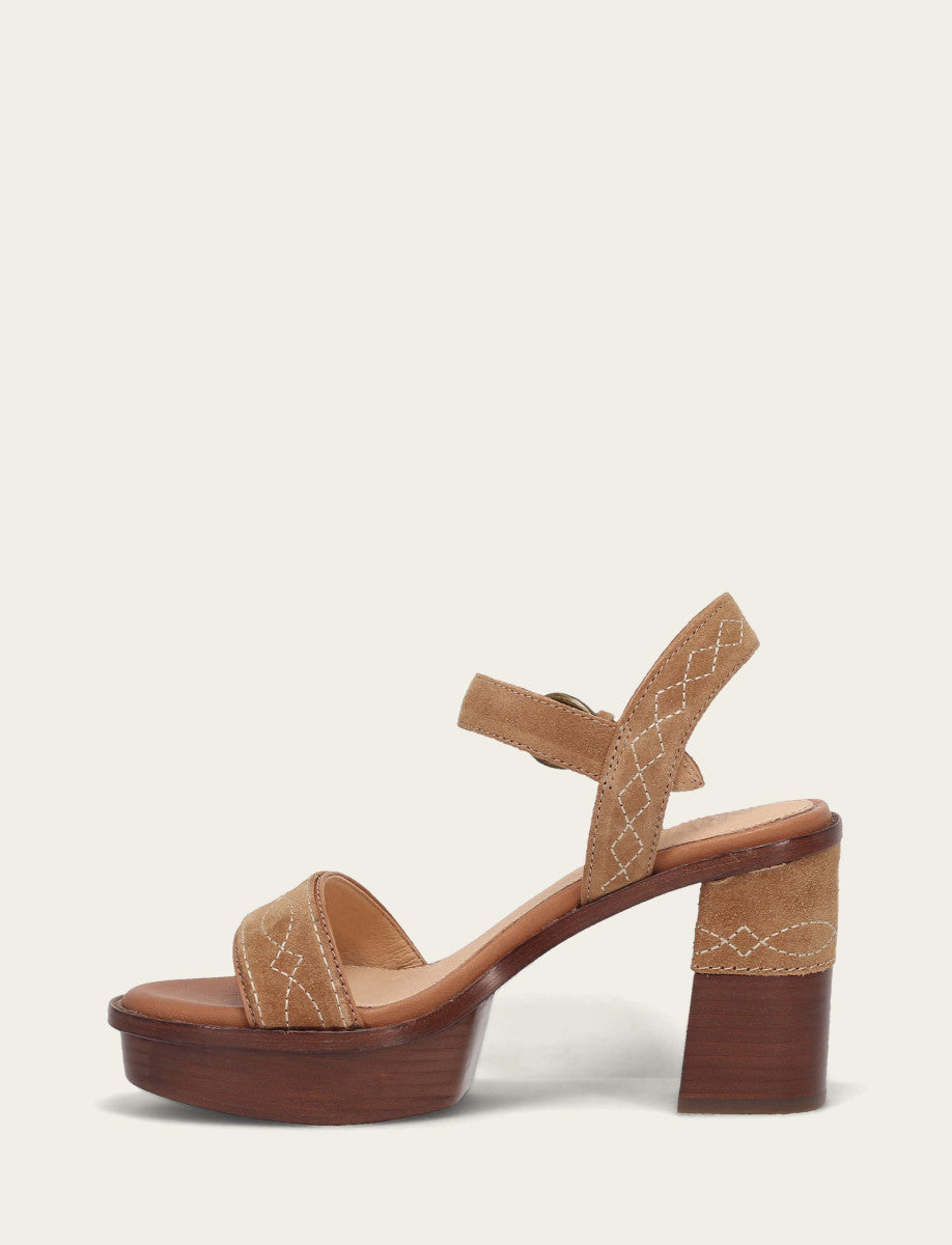 Women’s Almond Pipa Woodstock Sandals Frye On sale