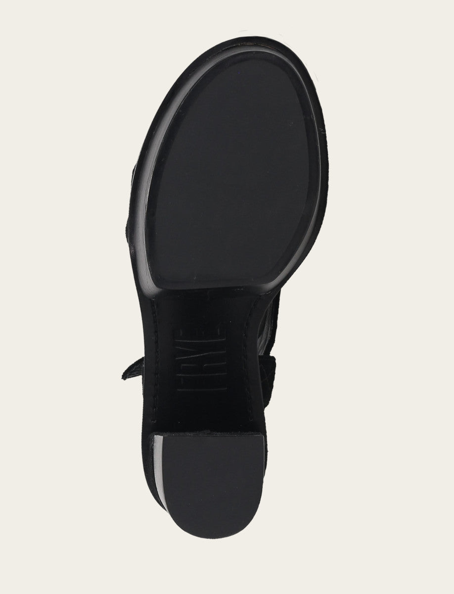 Women’s Black Pipa Woodstock Sandals Frye For Sale
