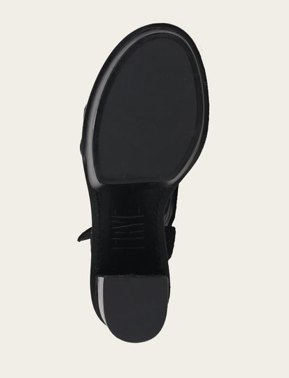 Women’s Black Pipa Woodstock Sandals Frye For Sale