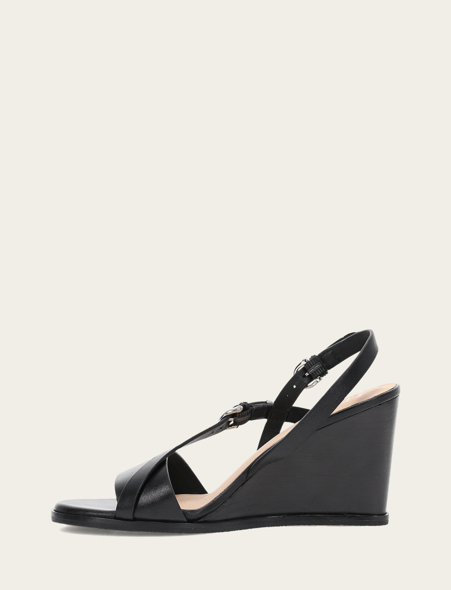 Women's Black Rachel Buckle Sandals Frye Outlet