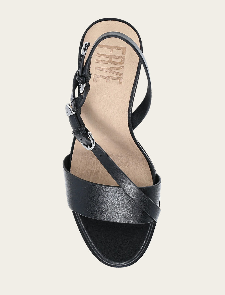 Women's Black Rachel Buckle Sandals Frye Outlet