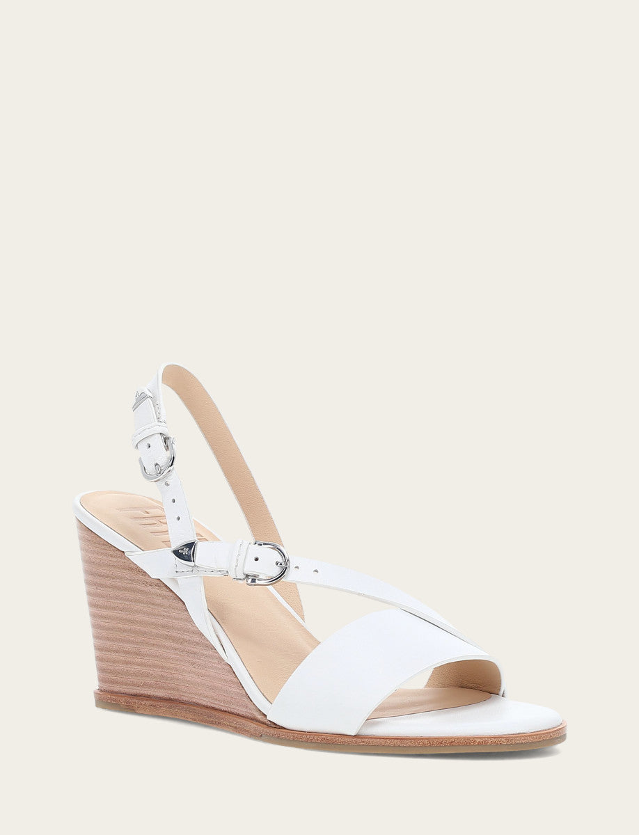 Women's White Rachel Buckle Sandals Frye us