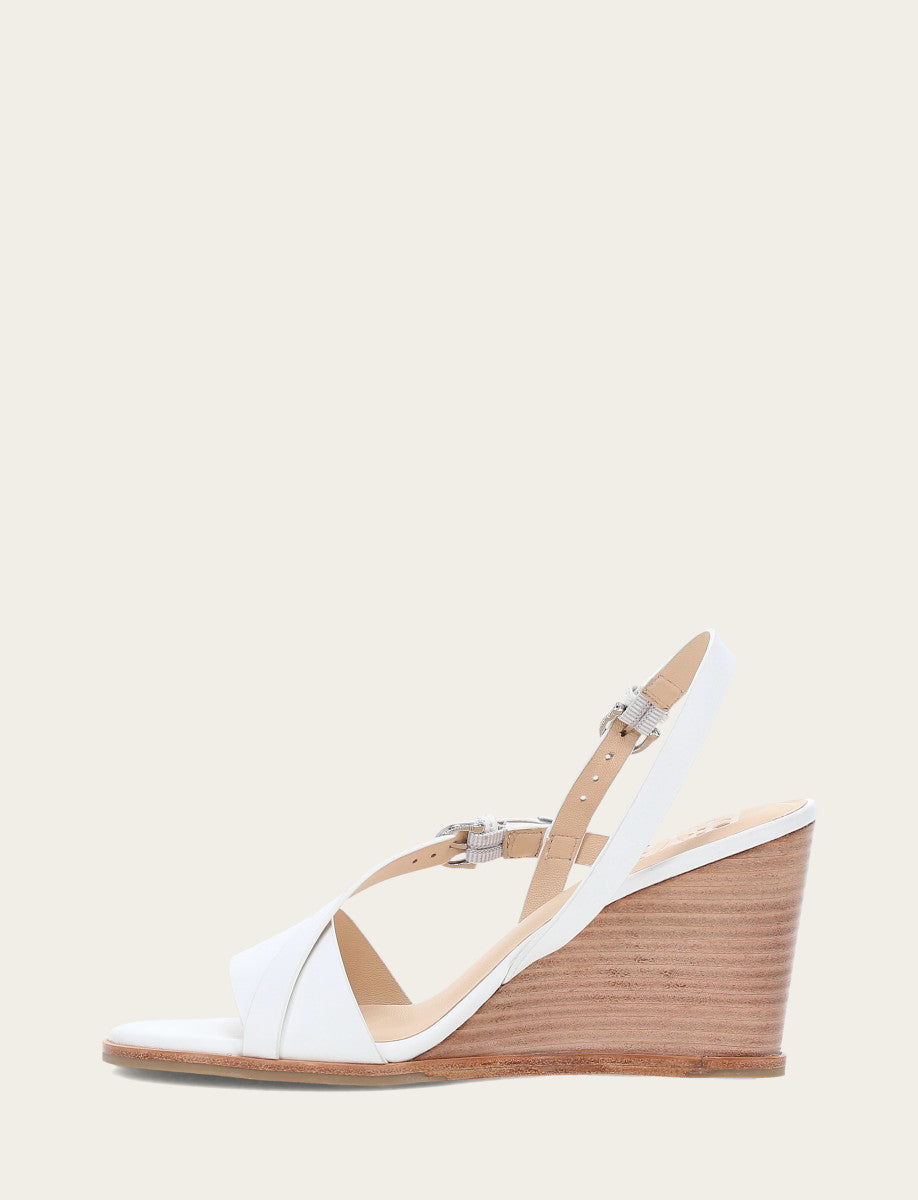 Women's White Rachel Buckle Sandals Frye us