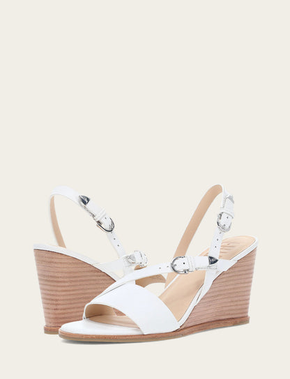 Women's White Rachel Buckle Sandals Frye us