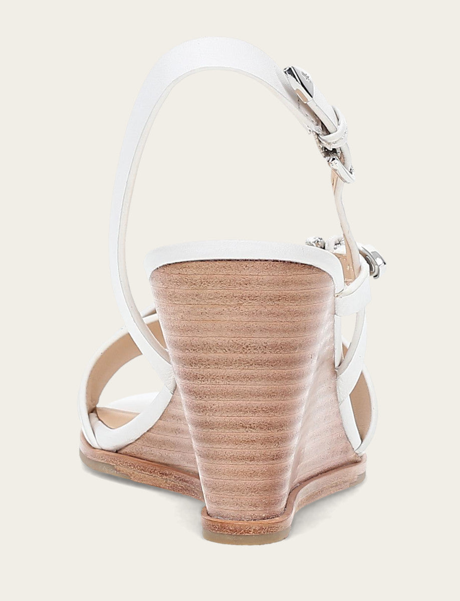 Women's White Rachel Buckle Sandals Frye us