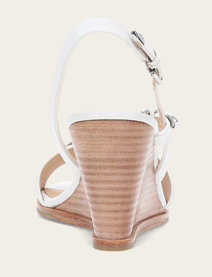 Women's White Rachel Buckle Sandals Frye us