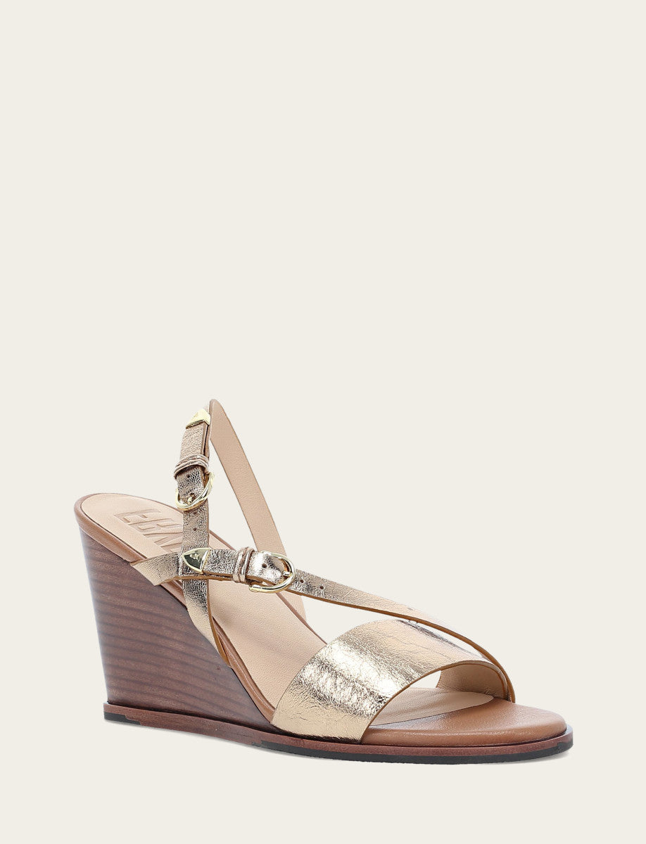 Women's Dark Gold Rachel Buckle Sandals Frye USA