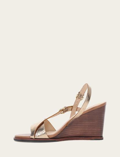 Women's Dark Gold Rachel Buckle Sandals Frye USA