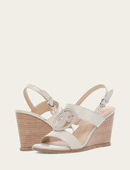 Women's Ivory Rachel Logo Sandals Frye For Sale