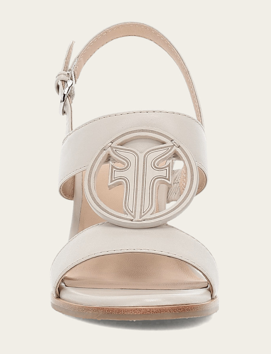 Women's Ivory Rachel Logo Sandals Frye For Sale