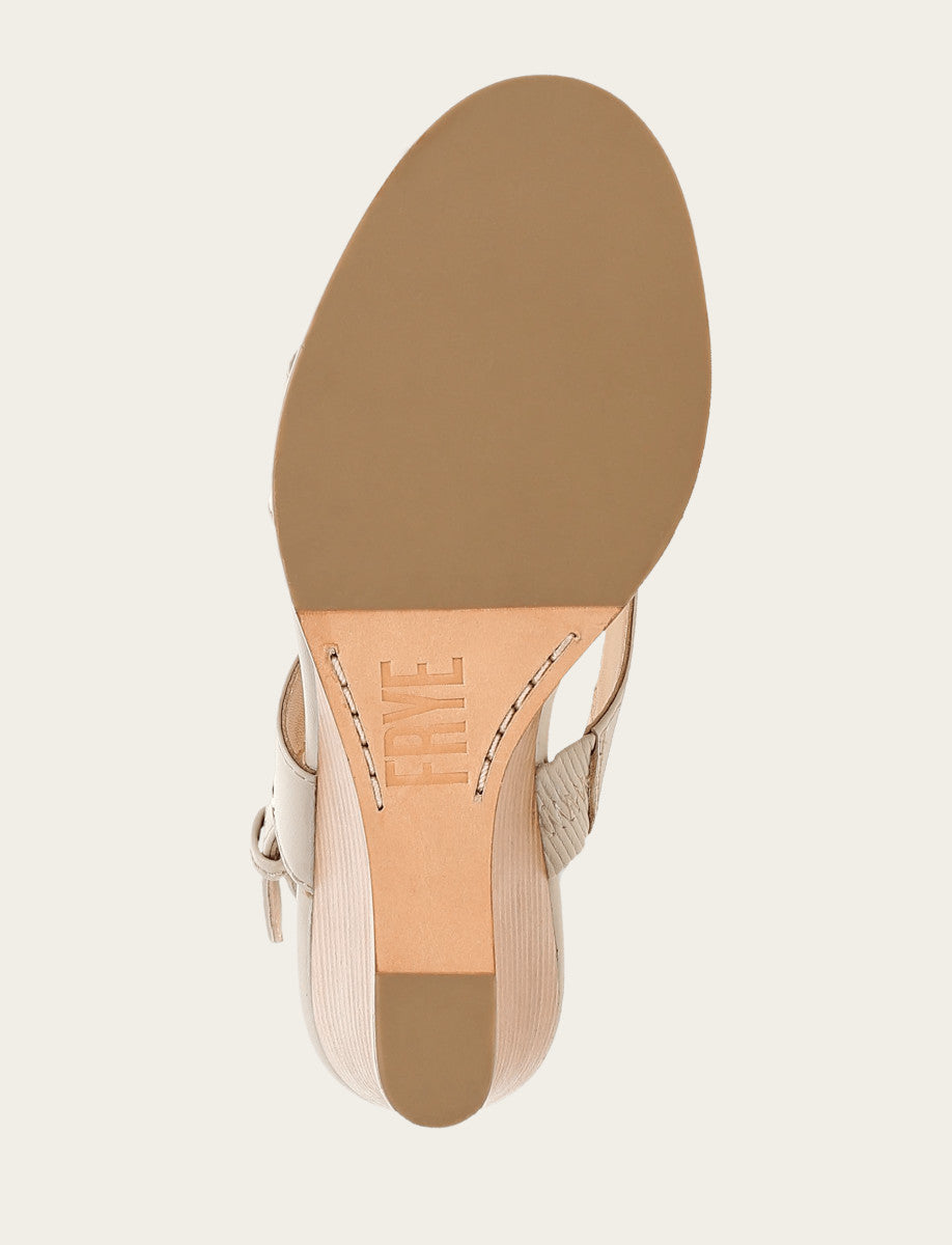 Women's Ivory Rachel Logo Sandals Frye For Sale