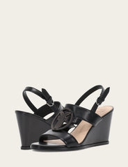 Women's Black Rachel Logo Sandals Frye Outlet