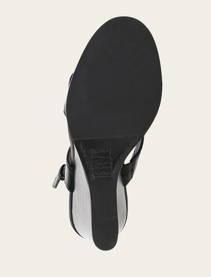Women's Black Rachel Logo Sandals Frye Outlet