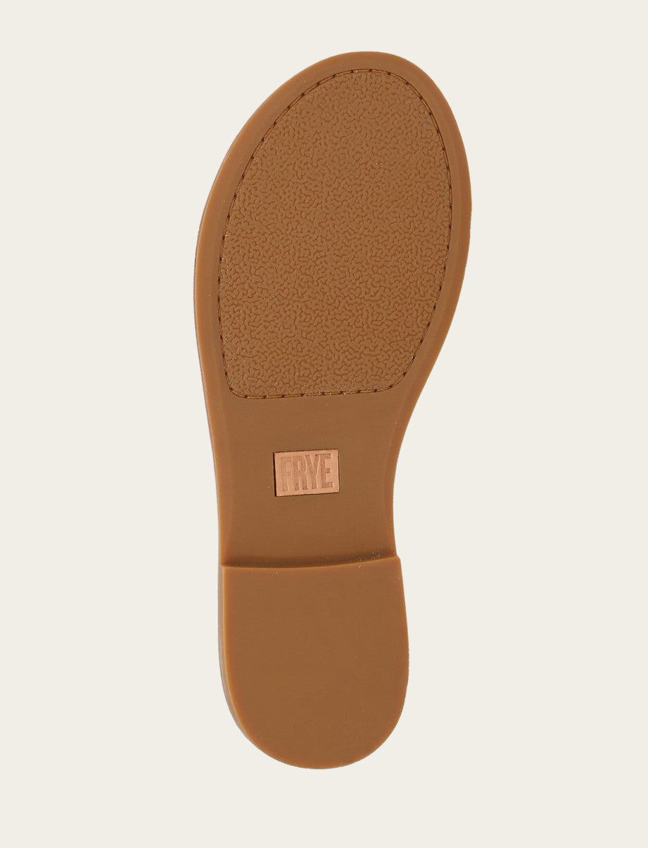 Women's White Ava Woodstock Slide Sandals Frye us