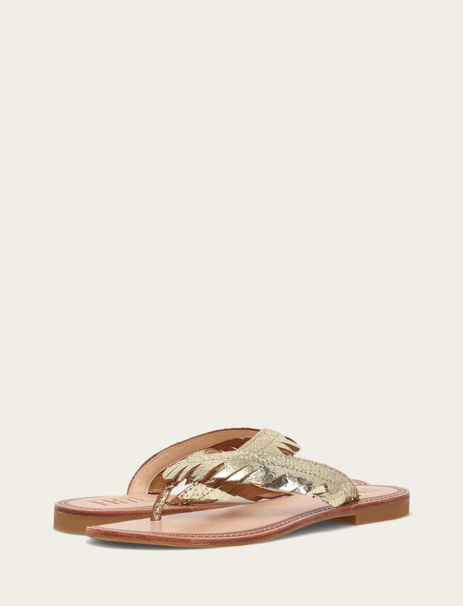 Women's Gold Mirror Ava Fringe Sandals Frye Near me