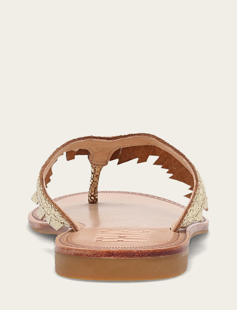 Women's Gold Mirror Ava Fringe Sandals Frye Near me