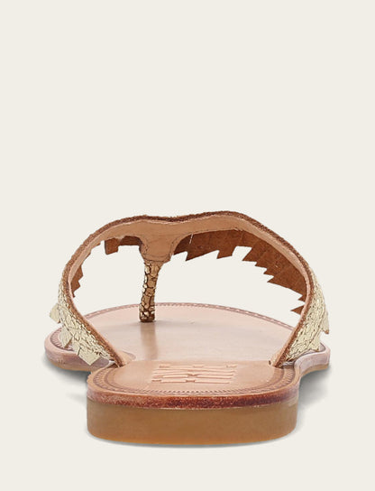 Women's Gold Mirror Ava Fringe Sandals Frye Near me