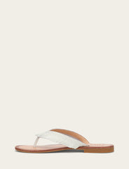 Women's White Ava Fringe Sandals Frye