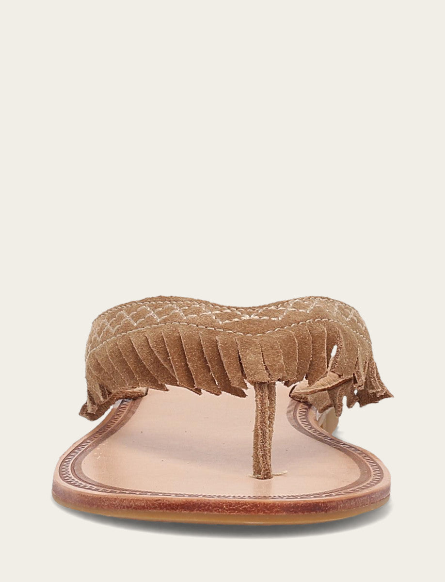 Women's Almond Ava Fringe Sandals Frye Online