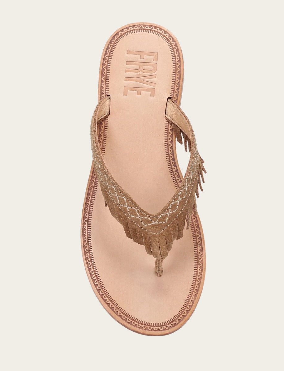 Women's Almond Ava Fringe Sandals Frye Online