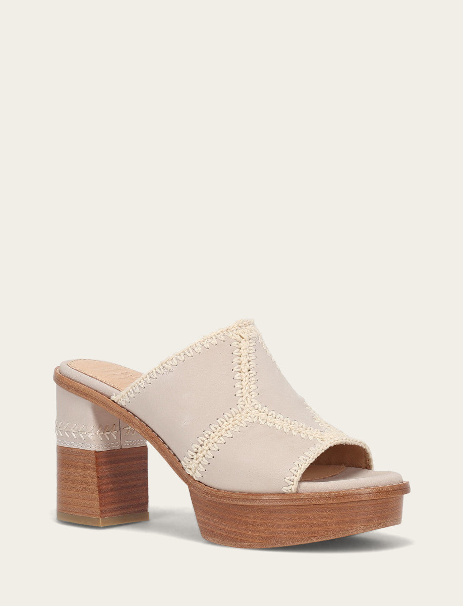 Women's Ivory Pipa Crochet Platform Sandals Frye Discount